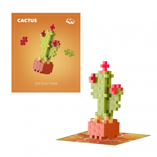 Plus-Plus fiori cactus – set creativo di costruzione