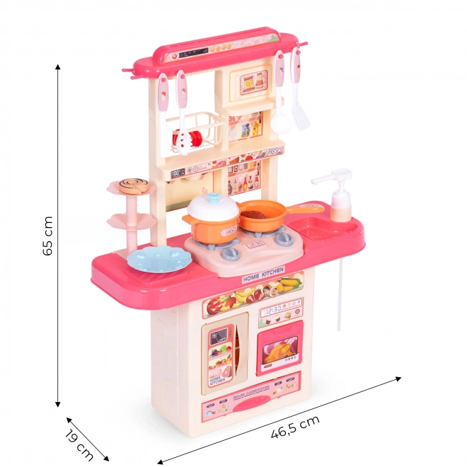 Cucina giocattolo per bambini con suoni e luci LED