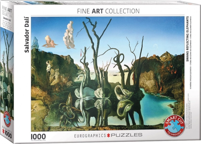 Puzzle Cigni Riflettenti Elefanti 1000 Pezzi