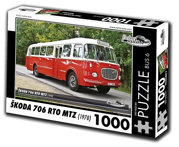 Puzzle Bus Škoda 706 RTO MTZ 1970 - 1000 Pezzi