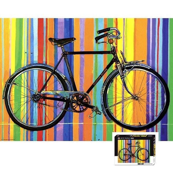 Puzzle Bicicletta Arte: Libertà Deluxe 1000 pezzi