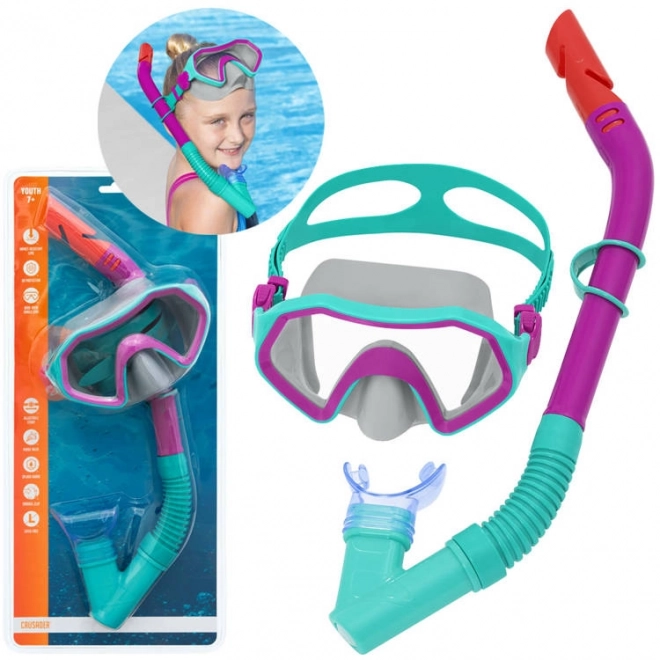 Maschera e Tubo da Immersione per Bambini Bestway – rosso