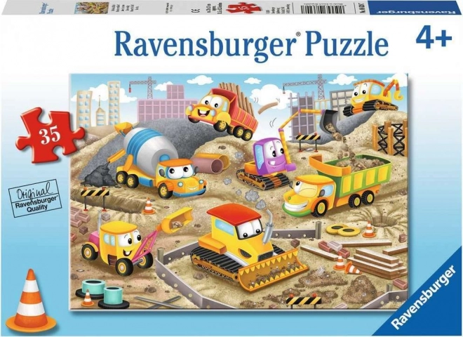 Puzzle RAVENSBURGER Alziamo Il Tetto 35 Pezzi