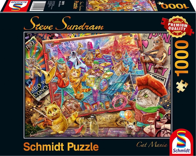 Puzzle Mania dei Gatti SCHMIDT 1000 pezzi