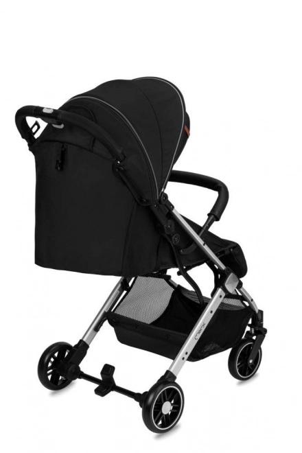 Passeggino MoMi Estelle Light nero con telaio argento