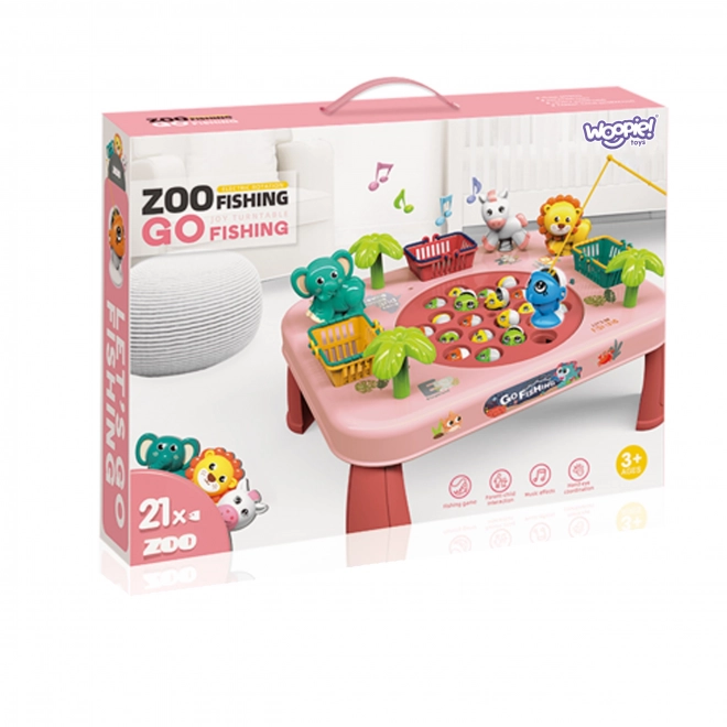 Woopie gioco di abilità pescare i pesci tavolo interattivo rosa