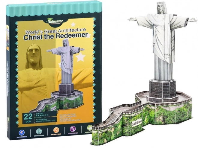 Puzzle 3D Educator Statua del Cristo Redentore