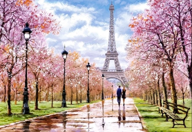 Puzzle Romantica Passeggiata a Parigi 1000 Pezzi