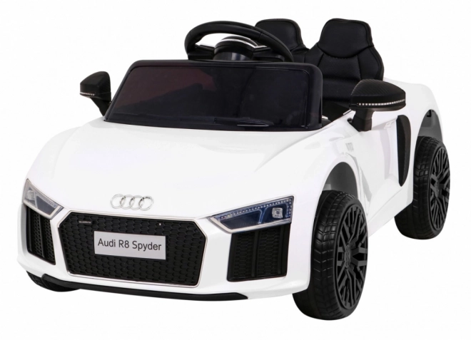 Auto a batteria per bambini Audi R8 bianco con telecomando