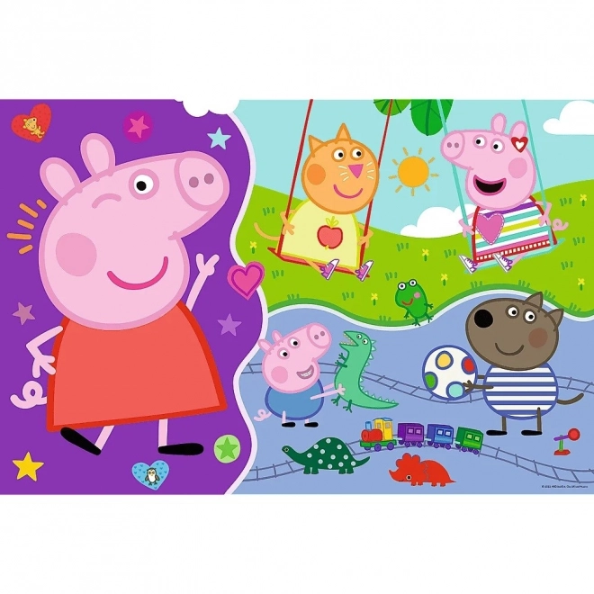 Puzzle Doppia Faccia Peppa Pig Super Gigante