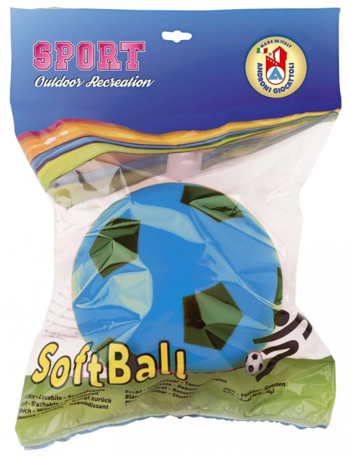 Palla morbida in schiuma Androni - diametro 19,4 cm, blu