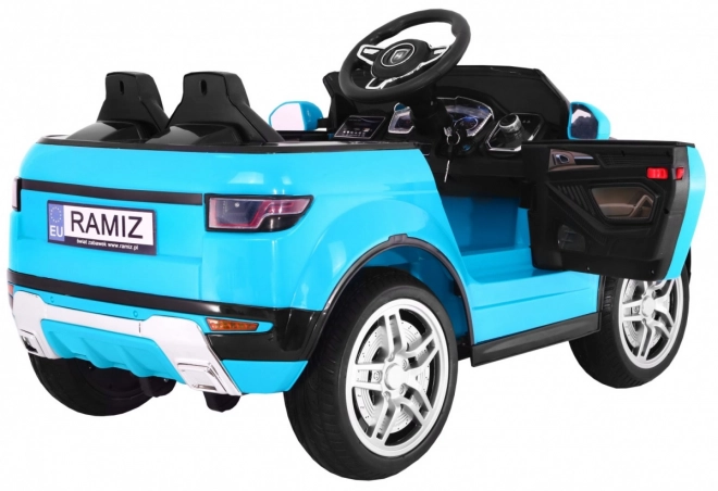 Mini auto elettrico sportivo Rapid Racer blu