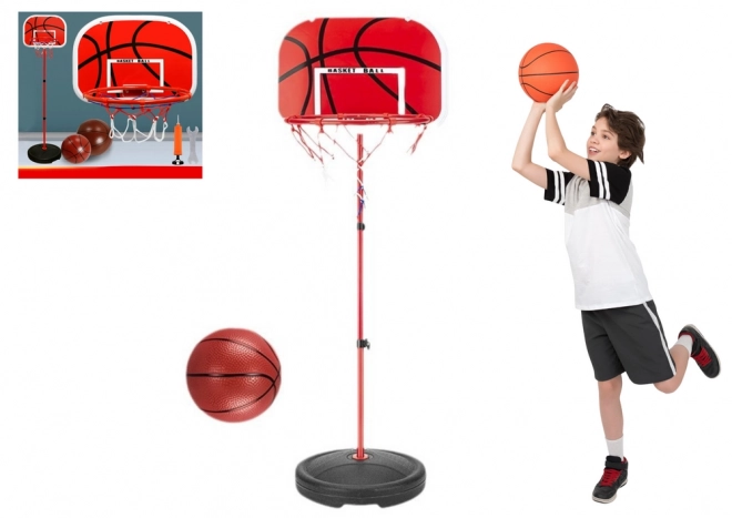 Canestro da basket per bambini da giardino 139 cm