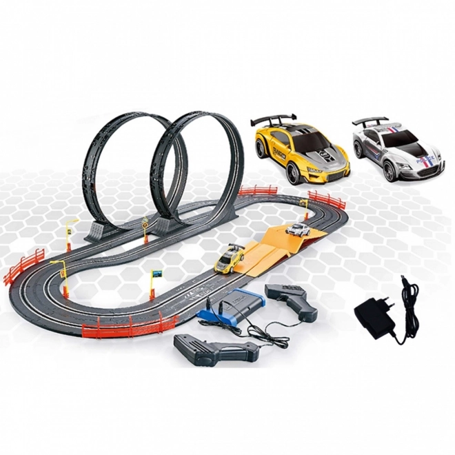 Pista da corsa con 2 loop, lunghezza di 560 cm