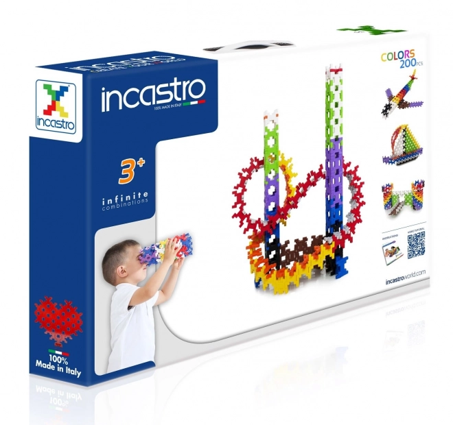 Set di costruzioni Incastro 200 pezzi