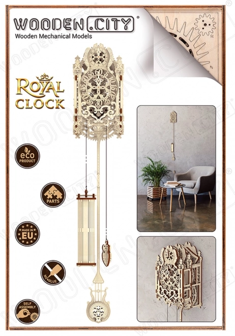 Puzzle 3D in legno Orologio Reale