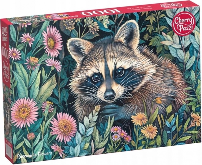 Puzzle Procione tra Fiori 1000 Pezzi