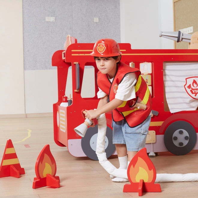 Set da pompiere per bambini con giubbotti e accessori