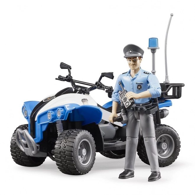 Quad della Polizia con Figura Bruder BWORLD