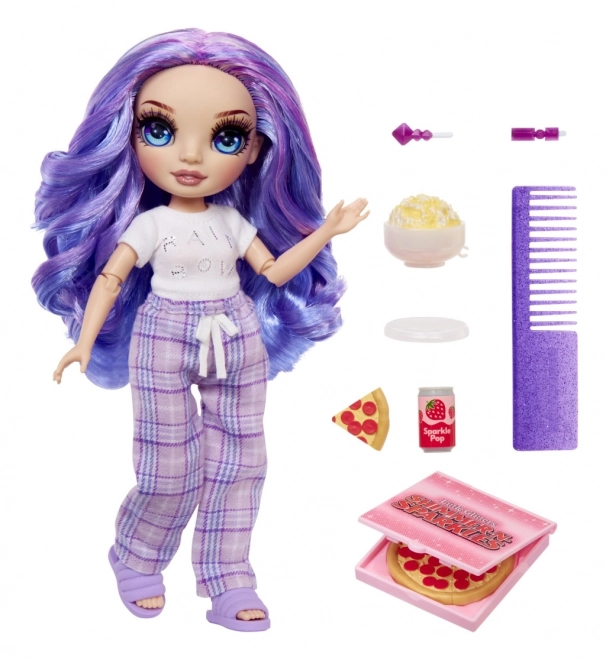 Rainbow High Junior Fashion bambola in pigiama - Violet Willow