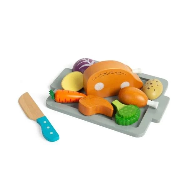 Set da Cucina Bigjigs Toys Pollo Arrosto con Verdure