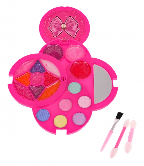 Set trucco sicuro per bambini con borsa rosa