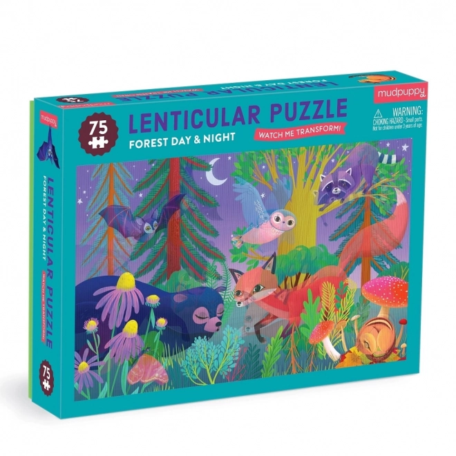 Puzzle lenticolare Foresta giorno e notte 75 pezzi