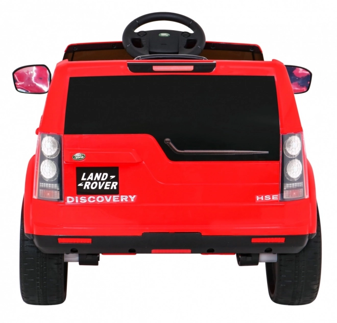 Land Rover Discovery Macchinina elettrica per bambini rossa + telecomando + ruote in EVA + avvio lento + radio MP3