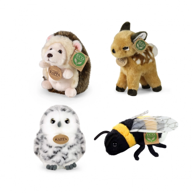 Set completo di peluche animali della foresta eco-friendly