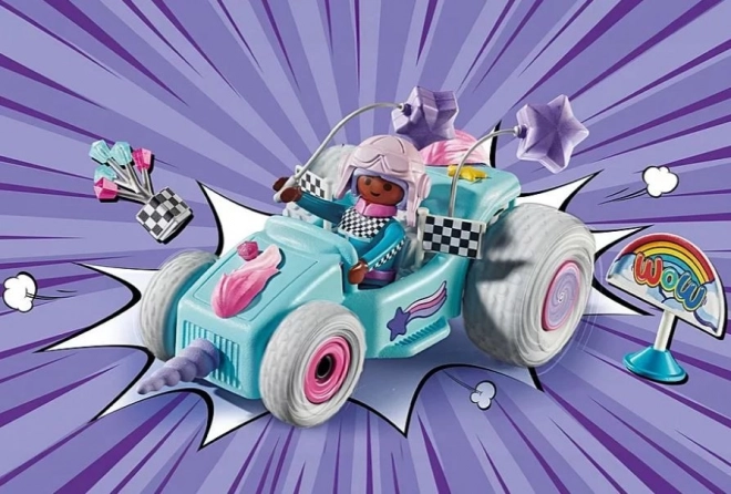 Set di figurine Funstars Racing: Unicorno