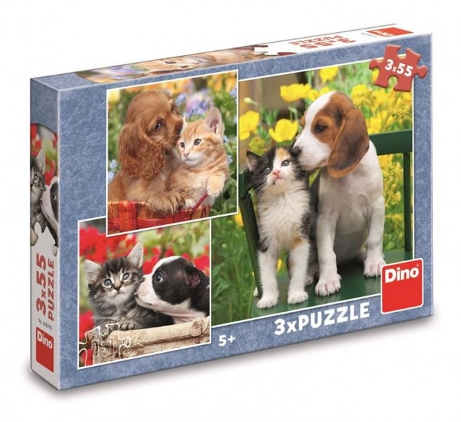 Puzzle Amici Animali 3x55 Pezzi