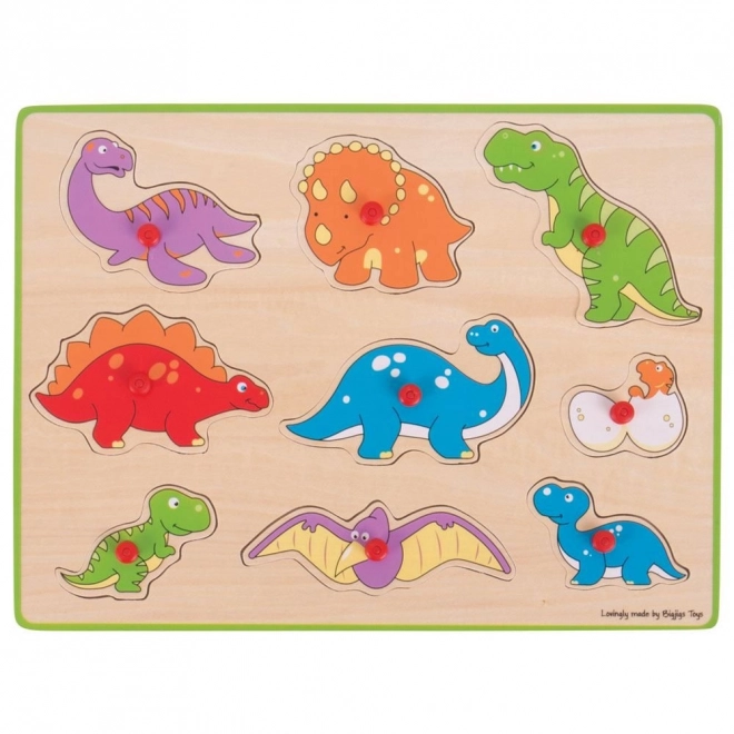 Puzzle ad incastro dinosauri Bigjigs Toys