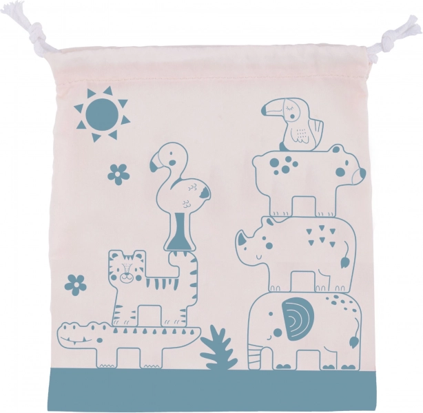 Blocchi di legno animali Montessori 9 pezzi di Tooky Toy