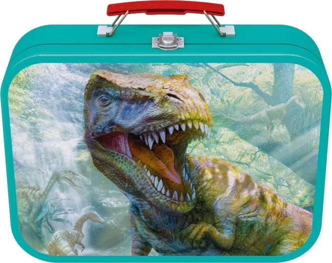 Puzzle con Dinosauri SCHMIDT 4-in-1 in Valigetta di Latta