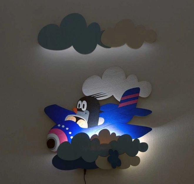 Lampada LED decorativa per bambini Talpa in aereo