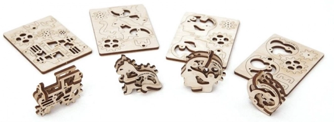 Ugears Puzzle Meccanico in Legno 3D - Simboli Caratteriali