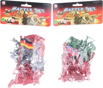 Soldatini di plastica in sacchetto – due set colorati