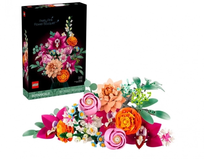 Bouquet di fiori rosa LEGO Botanicals