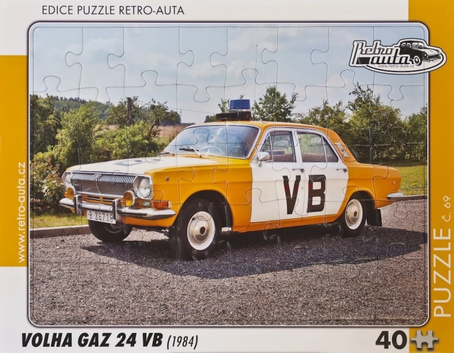 Puzzle Retro Auto Volga GAZ 24 VB 1984