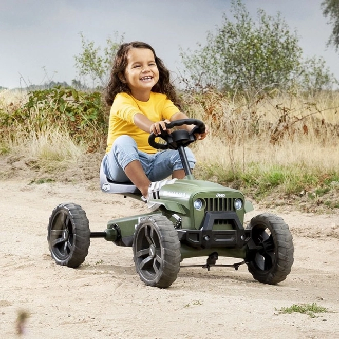 Go-kart a pedali Buzzy Jeep Sahara con ruote silenziose