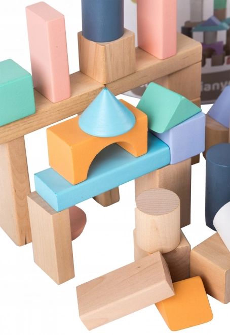 Blocchi di legno per bambini con contenitore Ecotoys