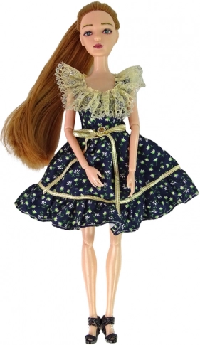Elegante abito floreale e accessori