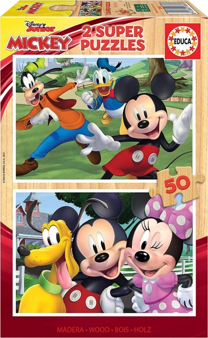 Puzzle in legno Mickey e gli amici