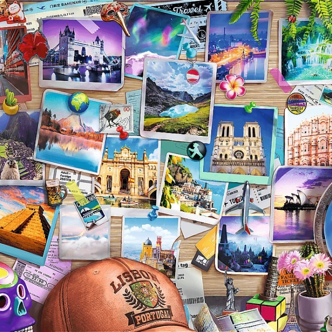 Puzzle TREFL Premium Plus Tempo del T: Ricordi di Viaggio 500 Pezzi