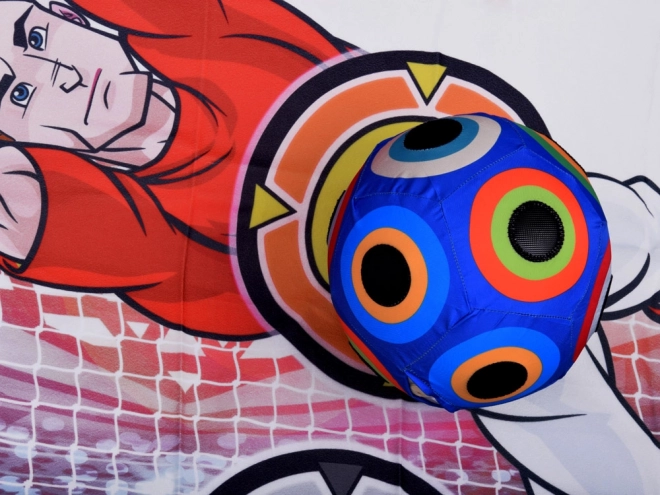 Set per il gioco del calcio con bersaglio e palla luminosa