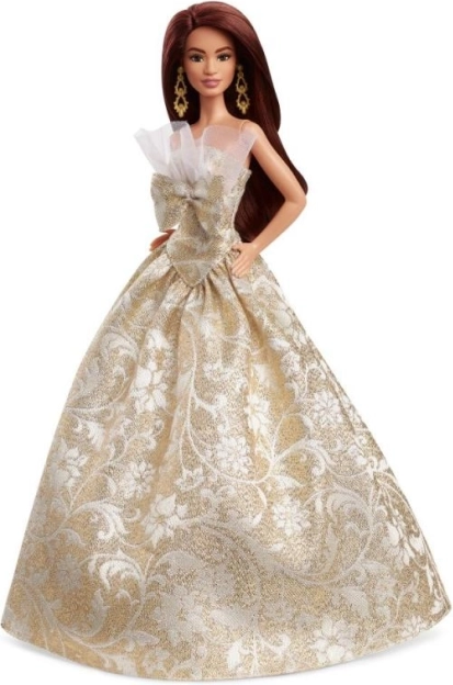 barbie bambola di natale castana 2025