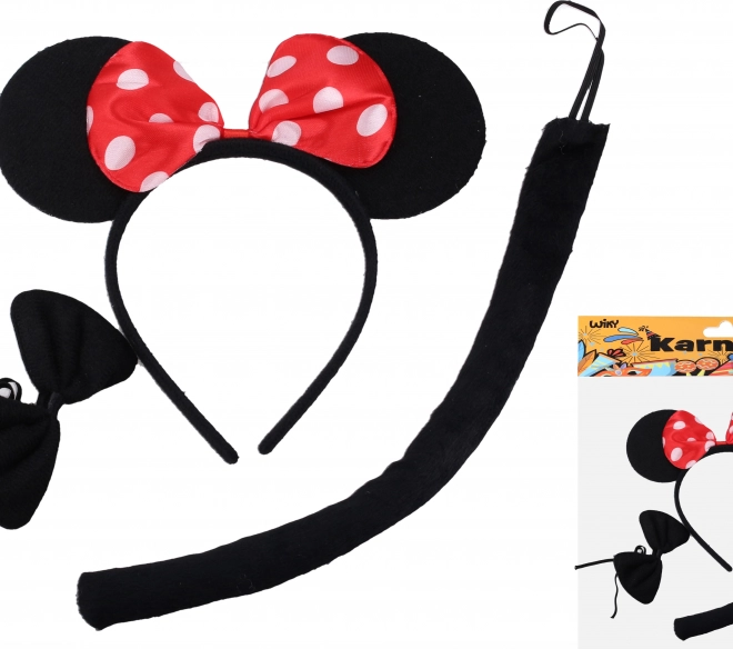 Set di Carnevale - Topo nero