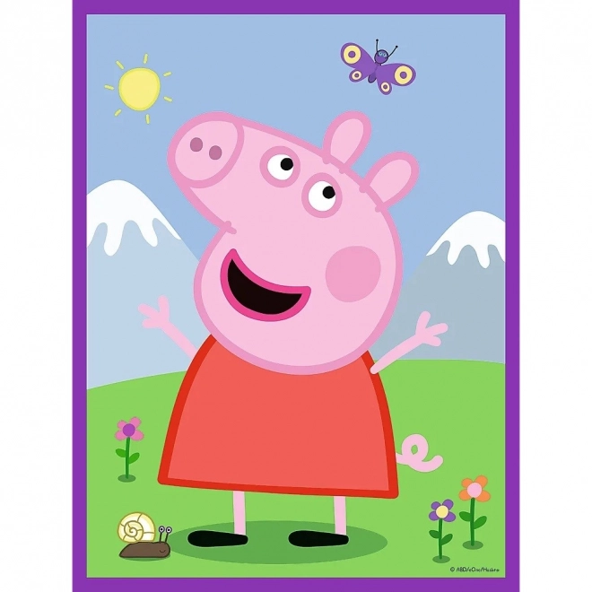 Puzzle Doppia Faccia Peppa Pig: Buongiorno BABY MAXI 2x10 pezzi