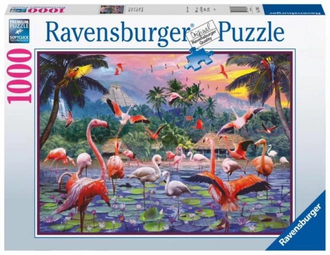 Puzzle ravensburger fenicotteri rosa 1000 pezzi