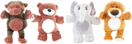 Burattino in peluche animale